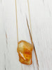 Citrine Raw Slab Necklace