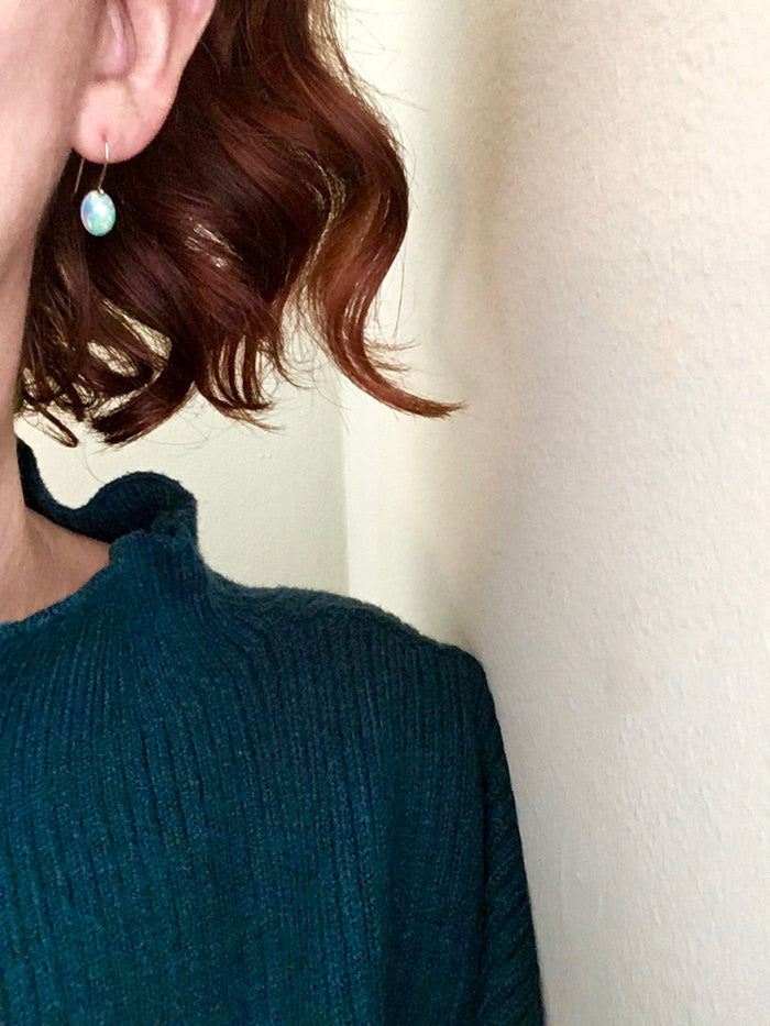 Welo Opal Rose Cut Earrings