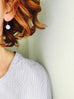 Blue Lace Agate Orb Earrings