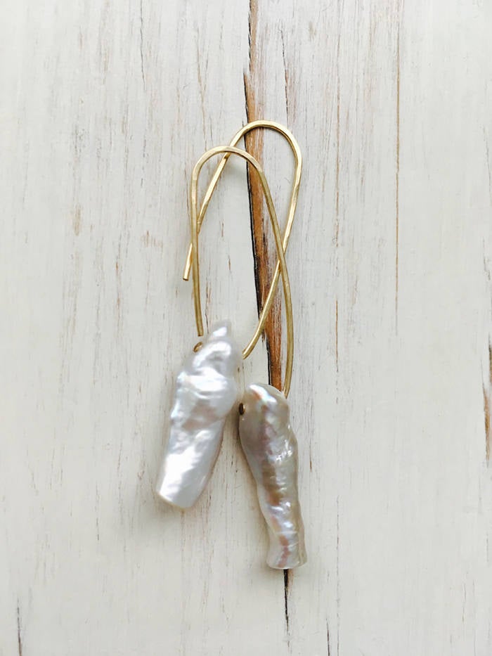 Modern Pearl Earrings