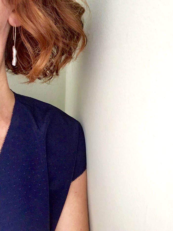 Modern Pearl Earrings