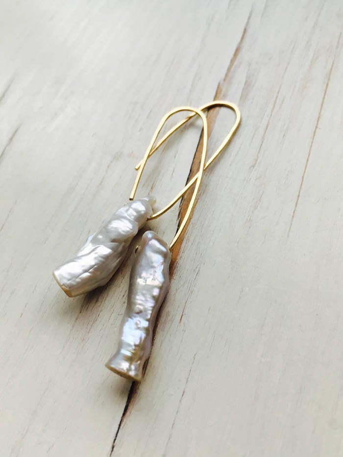Modern Pearl Earrings