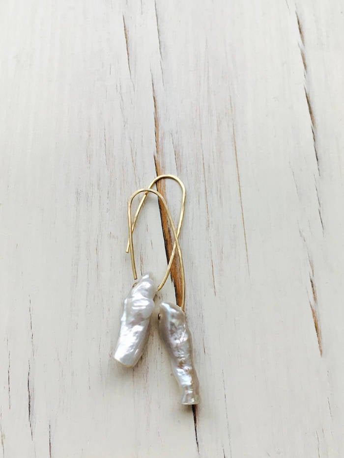 Modern Pearl Earrings