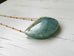 Aquamarine Geometric Pendant Necklace