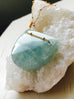 Aquamarine Geometric Pendant Necklace