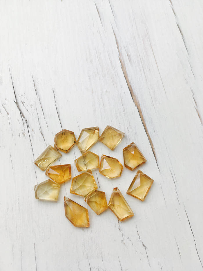 Citrine Free Form Earring