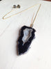 Druzy Agate Geode Necklace