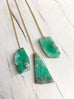 Chrysoprase Raw Necklace
