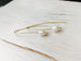 Pearl Oblong Hoop Earrings