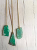 Chrysoprase Raw Necklace