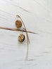 Gold Druzy Earrings