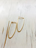 Gold Filled Hammered Hoop