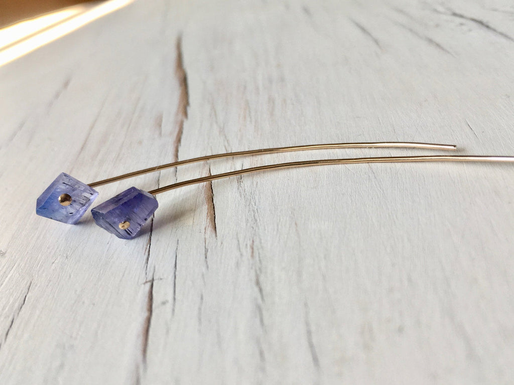 Tanzanite Arc Earrings