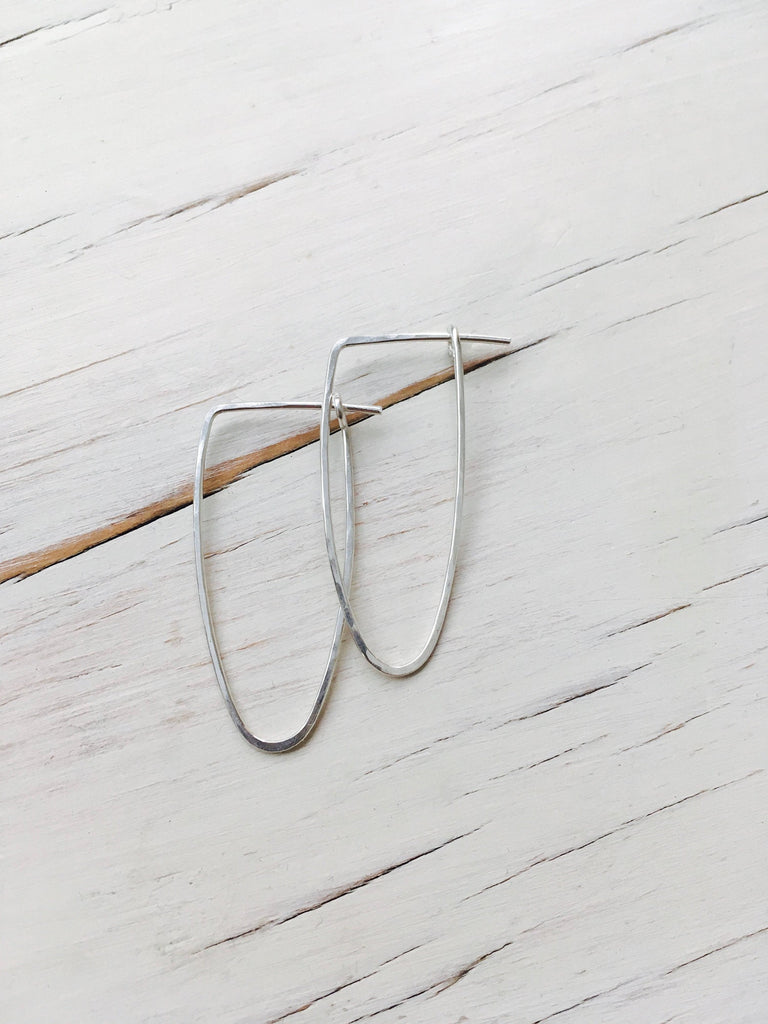 Gold Filled Hammered Hoop