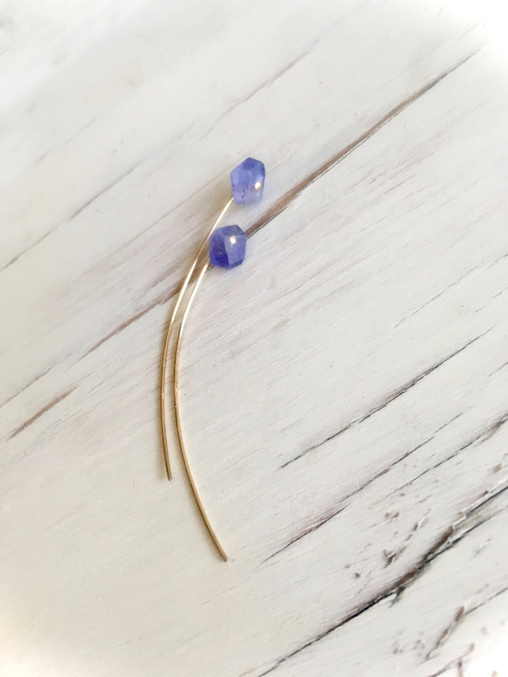 Tanzanite Arc Earrings