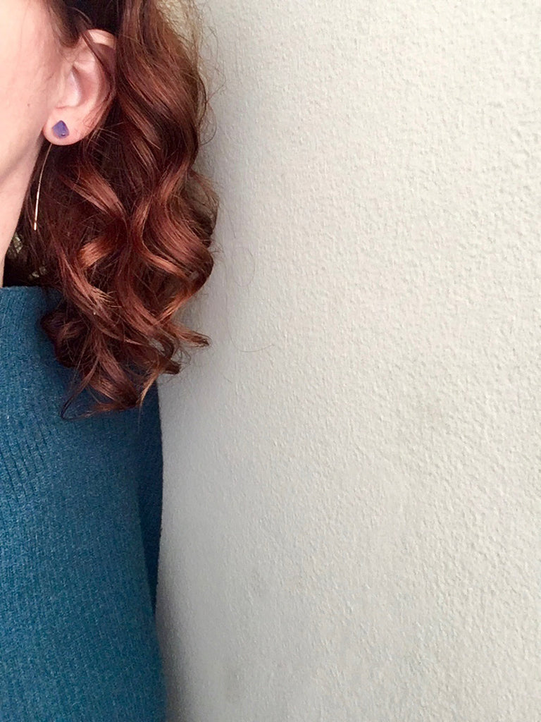 Tanzanite Arc Earrings