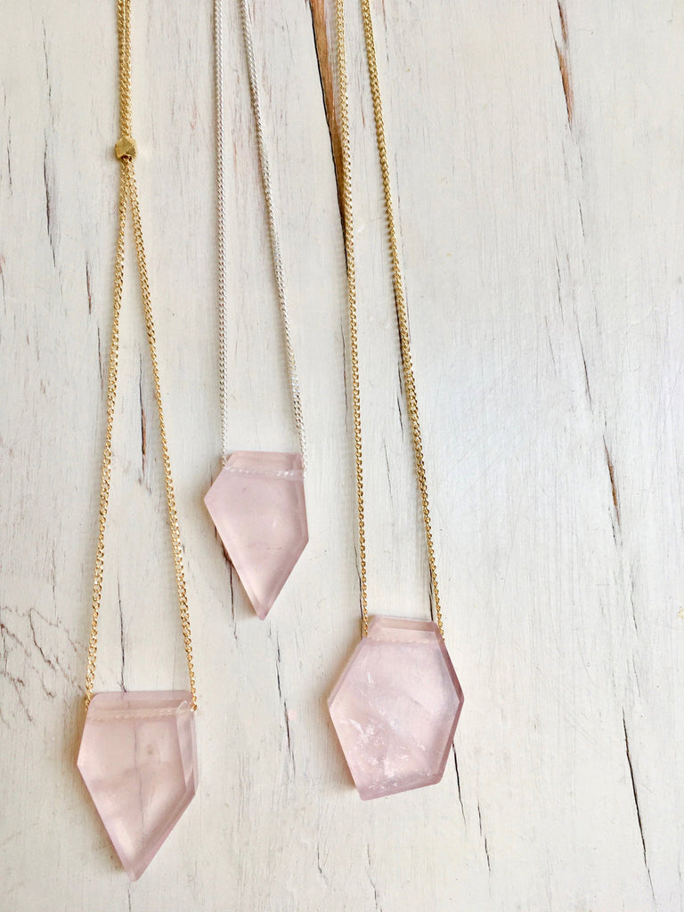 Rose Quartz Layering Necklace