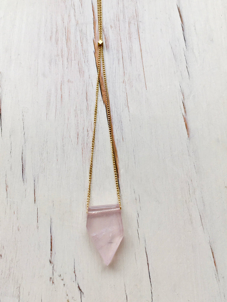 Rose Quartz Layering Necklace