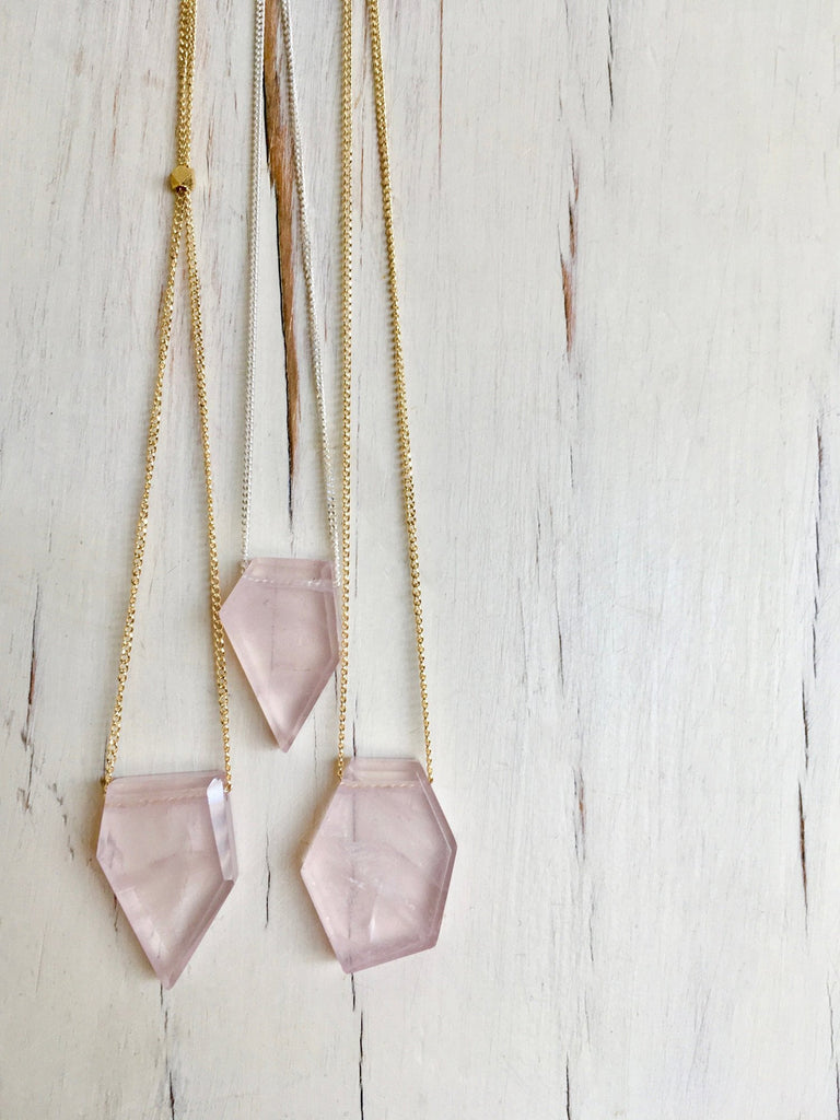 Rose Quartz Layering Necklace