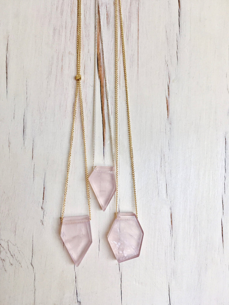 Rose Quartz Layering Necklace
