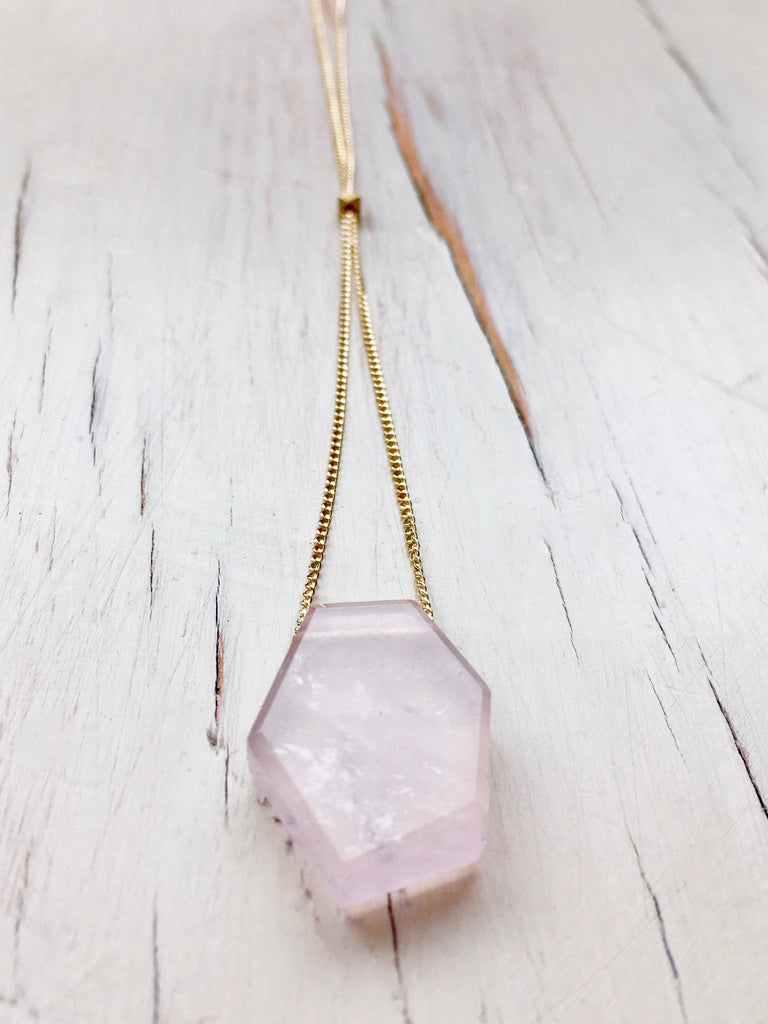 Rose Quartz Layering Necklace