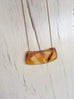 Carnelian Curved Bar Necklace