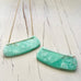 Chrysoprase Curved Bar Necklace