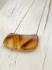 Carnelian Curved Bar Necklace