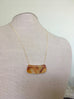 Carnelian Curved Bar Necklace