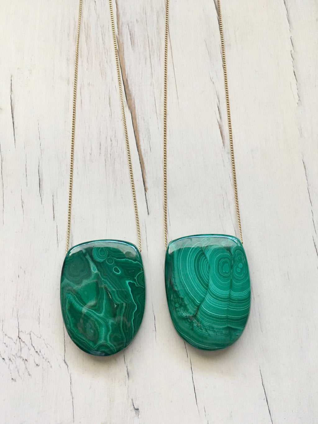 Malachite Pendant Necklace