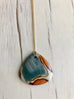 Polychrome Jasper Teardrop Pendant Necklace