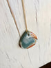 Polychrome Jasper Teardrop Pendant Necklace