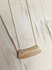 Cream Amazonite Bar Necklace