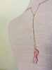 Rose Quartz Lariat Necklace