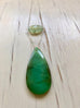 Chrysoprase Prehnite Teardrop Necklace Statement Necklace
