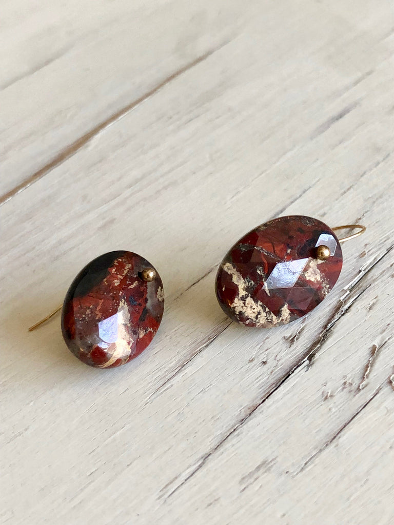 Jasper Slice Earrings