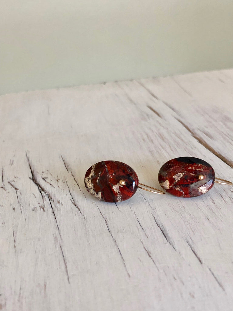 Jasper Slice Earrings