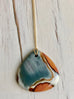 Polychrome Jasper Teardrop Pendant Necklace
