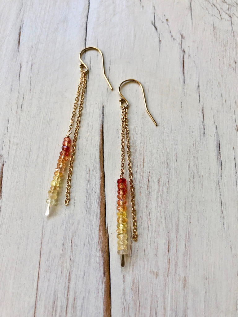 Sapphire Dangle Earrings