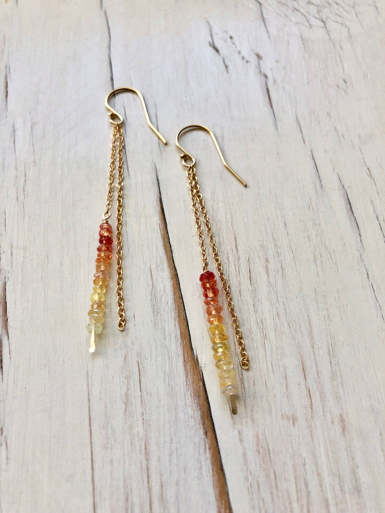 Sapphire Dangle Earrings