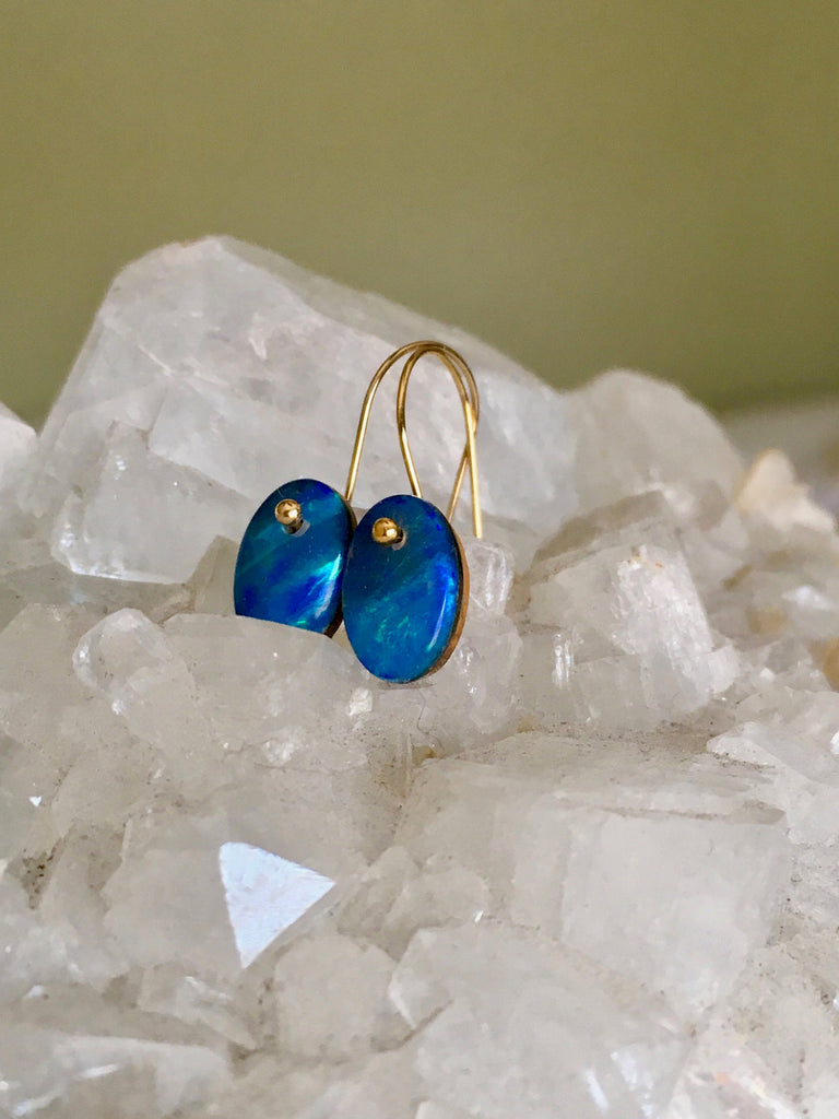 Opal Slice Earring