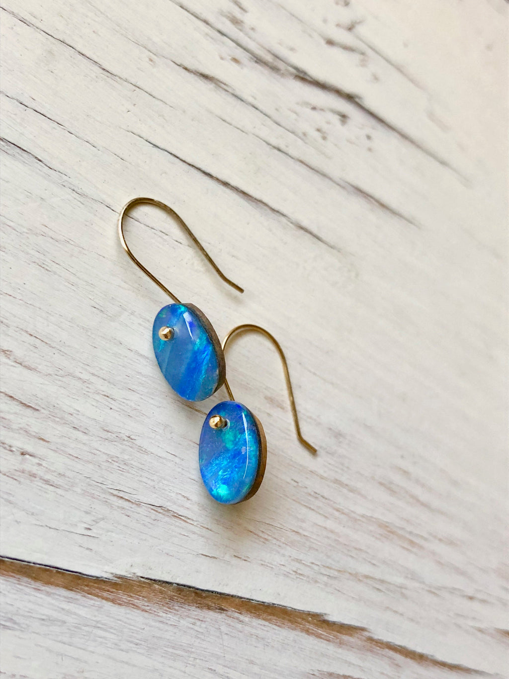 Opal Slice Earring