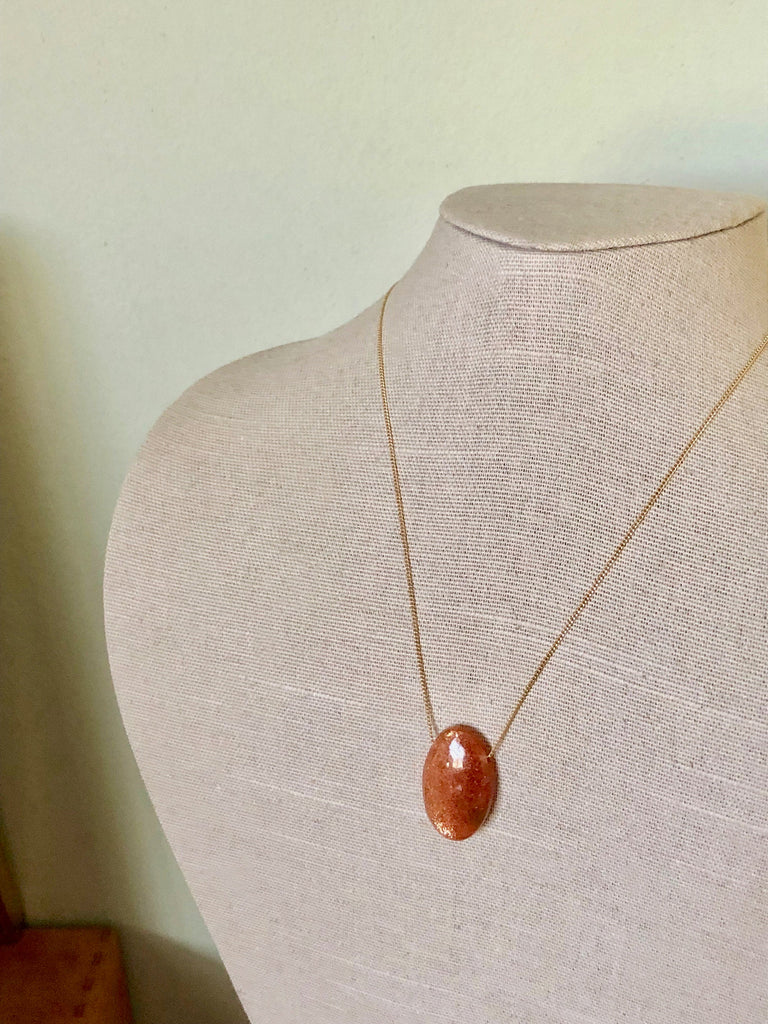 Sunstone Pendant Necklace
