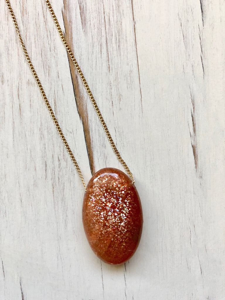 Sunstone Pendant Necklace
