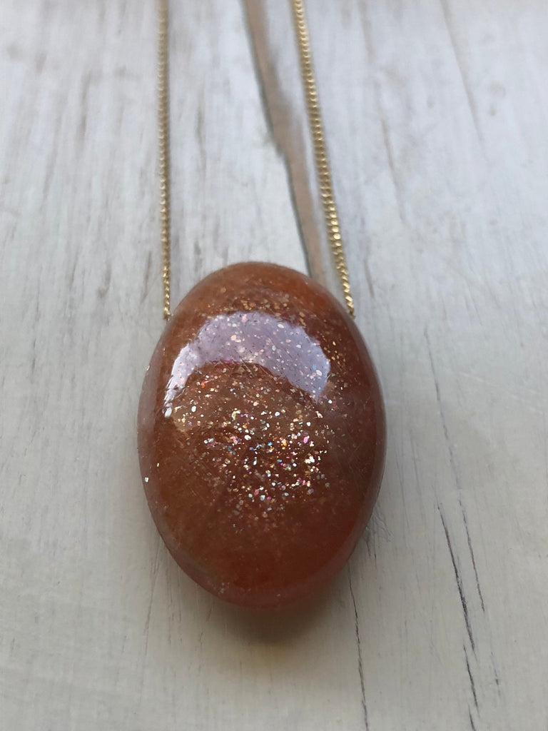 Sunstone Pendant Necklace
