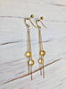 Citrine Chain Dangle Earrings