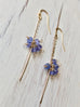 Tanzanite Bar Dangle Earring