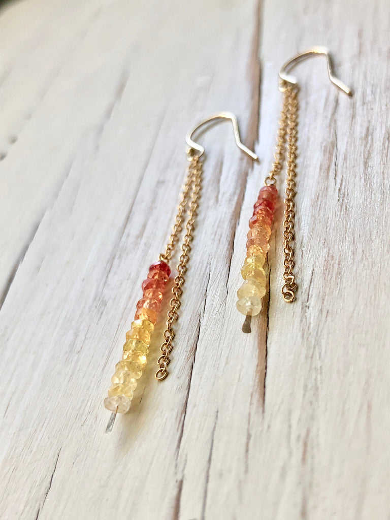 Sapphire Dangle Earrings