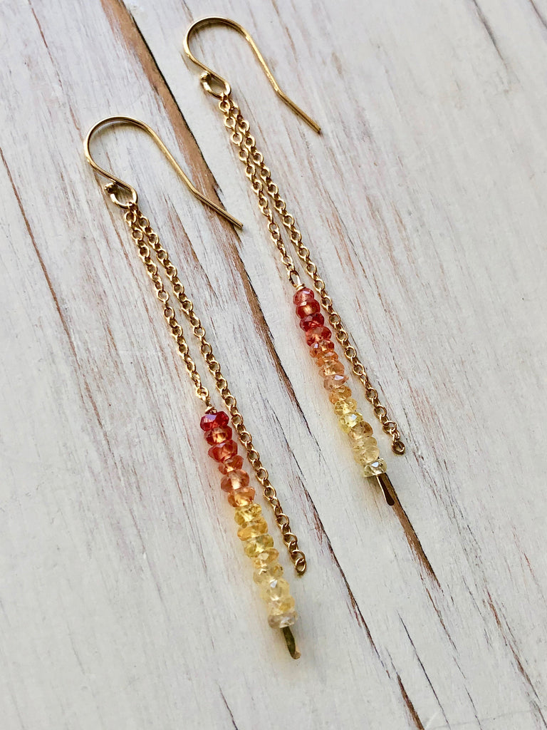 Sapphire Dangle Earrings
