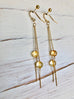 Citrine Chain Dangle Earrings